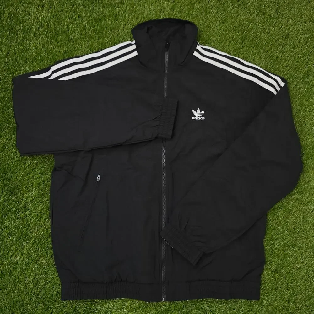adidas Adicolor Woven Firebird Men's Size Medium Track Top Jacket IT2491 Black